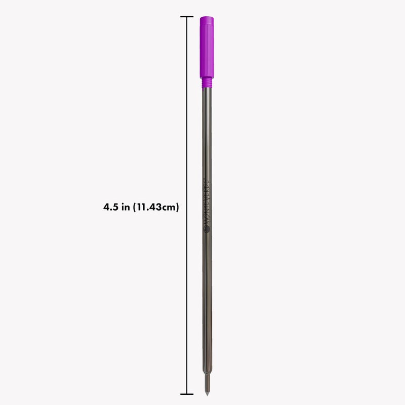 Monteverde Ballpoint Refill to Fit Cross Ballpoint Pens, Medium Point, Soft Roll, Purple, 2 per Pack (C132PL) - Image 2